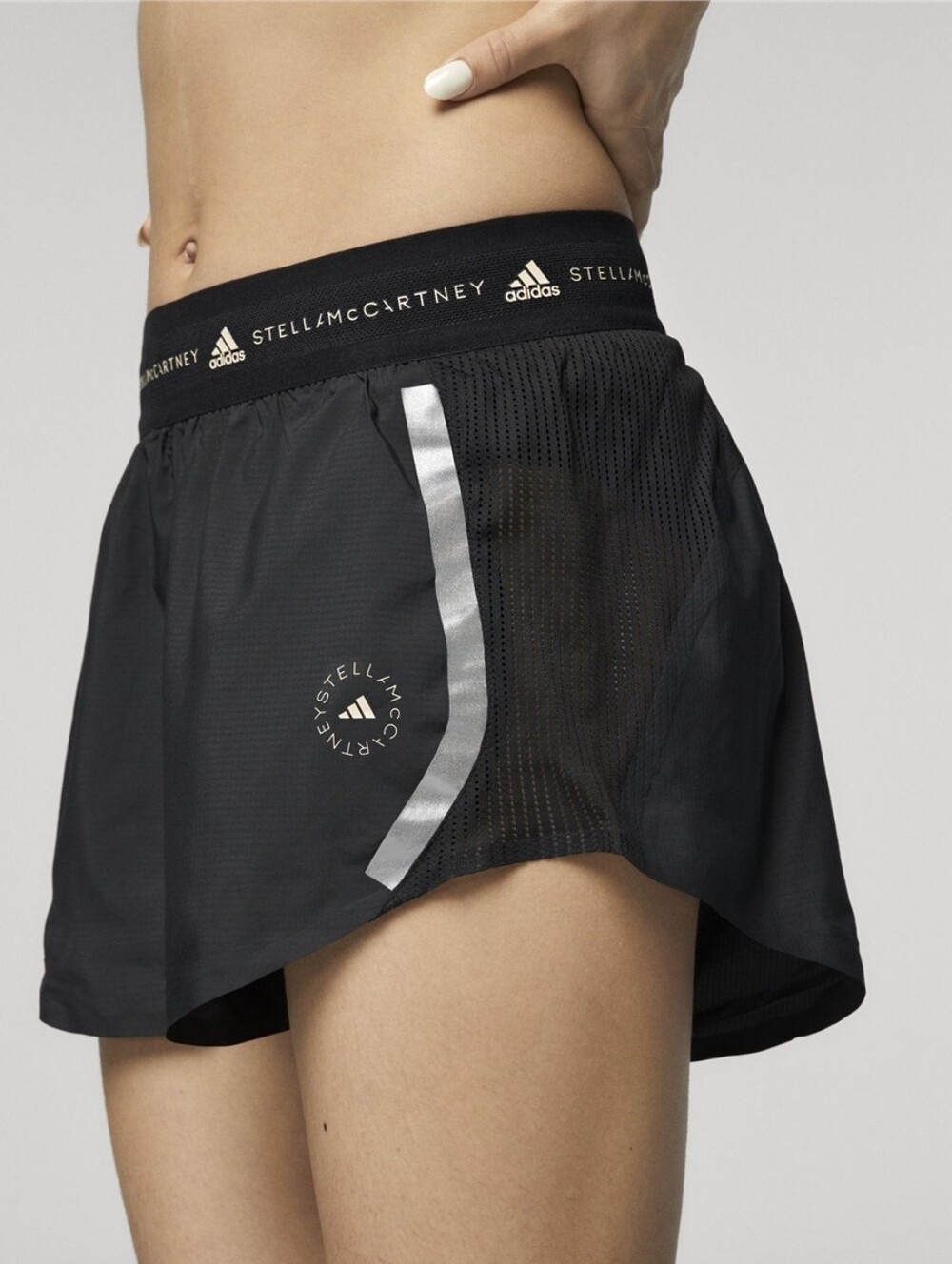 Adidas Stella McCartney TruePace Multipurpose Black Reflective Running Shorts XS